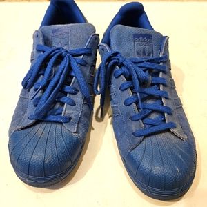 Adidas Superstar RT Blue Mono Suede  Sz 10 Classic Retro Cap Toe